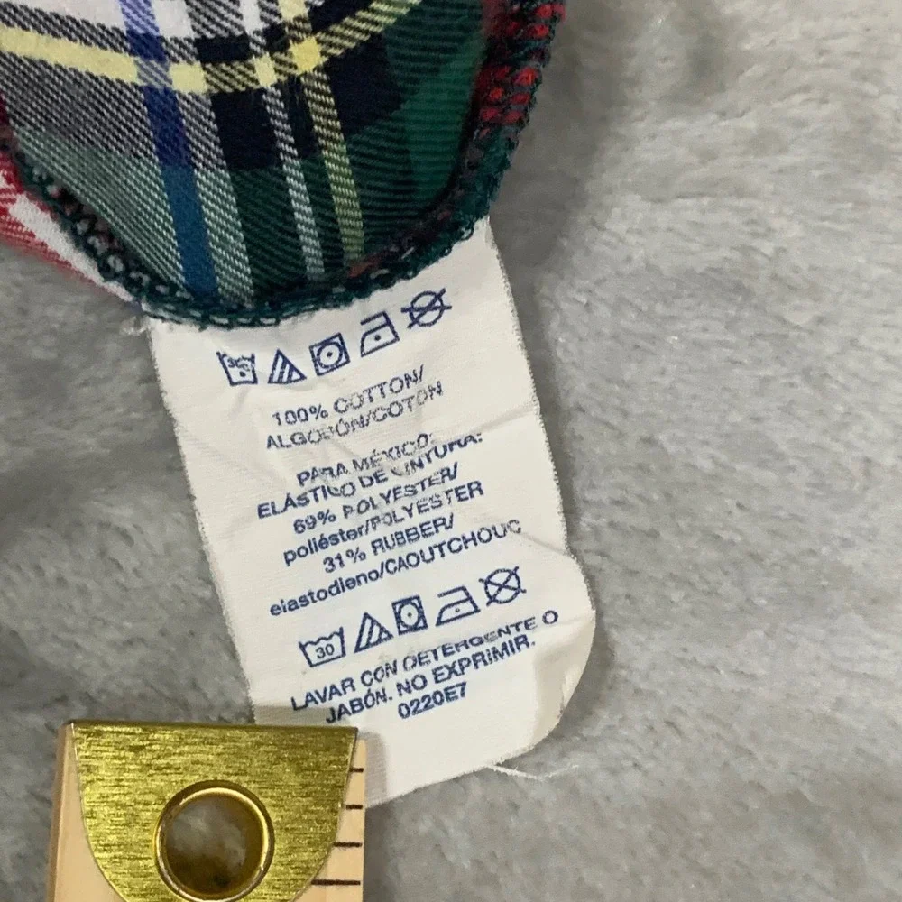 Polo Ralph Lauren Tartan Plaid Pajama Pants Mens M Red Green Cotton Pony Lounge